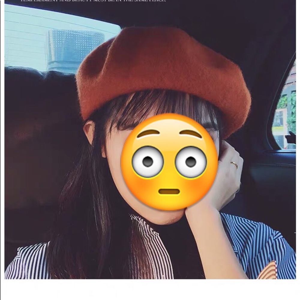 Caramel color Berets.